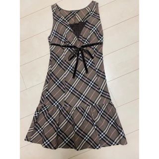 バーバリーブルーレーベル(BURBERRY BLUE LABEL)のBURBERRY BLUE LABEL ノースリーブワンピース 36(ミニワンピース)