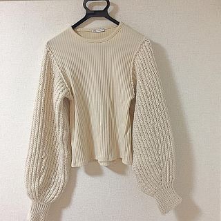 ザラ(ZARA)の【ZARA】異素材ケーブルニット(ニット/セーター)