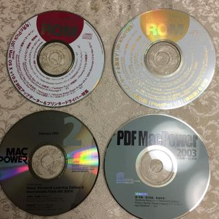 11.MAC POWER CD-ROM '02-12,'04-2x2 4枚(PC周辺機器)