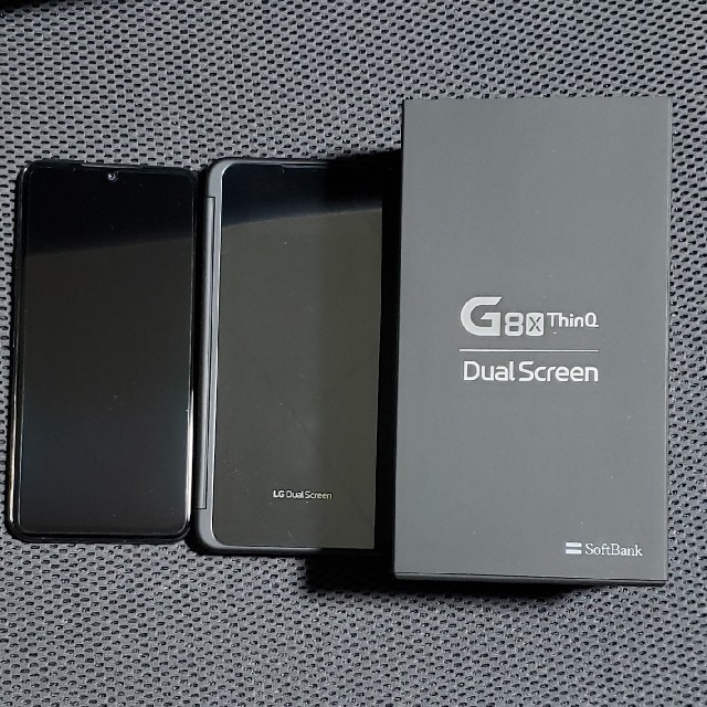 LG G8X ThinQ 画面割れ有 残債無 ソフトバンク版 SIMロック解除済スマホ/家電/カメラ