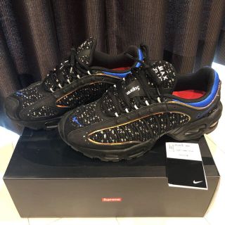 ナイキ(NIKE)のNIKE supreme AIR MAX tailwind Ⅳ black(スニーカー)