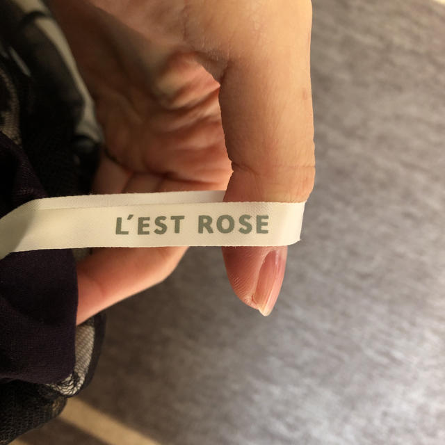 L'EST ROSE(レストローズ)のレストローズ　レディース　入学式、卒業式　ホワイト　花柄スカート レディースのスカート(ひざ丈スカート)の商品写真