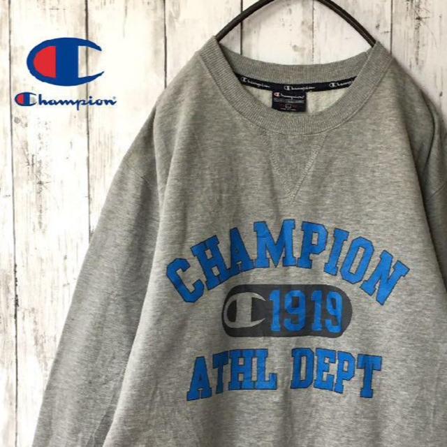 Champion(チャンピオン)の【ビッグロゴ☆古着】チャンピオン スウェット トレーナー 前ガゼット メンズのトップス(スウェット)の商品写真