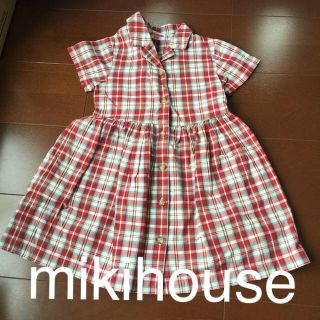 ミキハウス(mikihouse)のミキハウス 半袖 シャツ ワンピース 110(ワンピース)