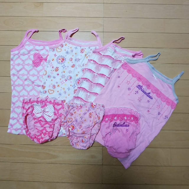 新品未使用☆女の子キャミソール&ショーツセットsize140 キッズ/ベビー/マタニティのキッズ服女の子用(90cm~)(下着)の商品写真