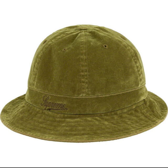 Supreme(シュプリーム)のML! Supreme Washed Velvet Bell Hat オリーブ  メンズの帽子(ハット)の商品写真