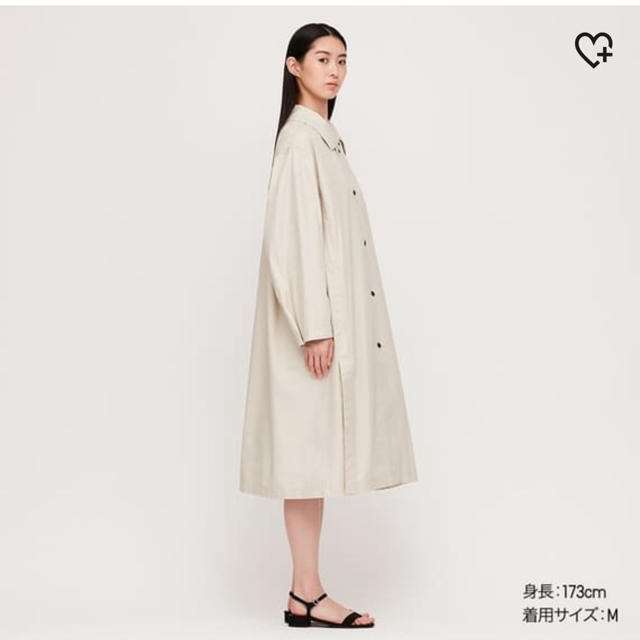 UNIQLO - 新品 ユニクロユー ライトロングコート ナチュラル Mの通販 ...