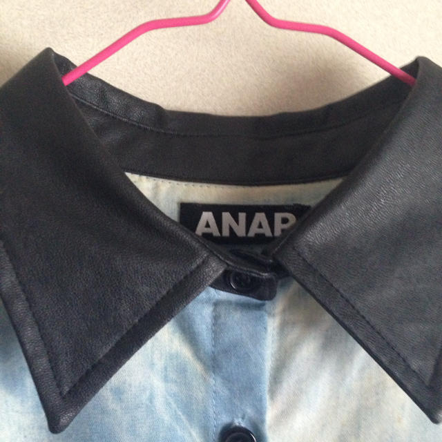 ANAP(アナップ)の袖シースルー♡異素材使いシャツ レディースのトップス(シャツ/ブラウス(長袖/七分))の商品写真