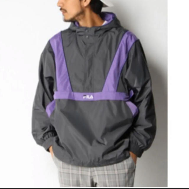 FILA(フィラ)の新品　フィラ　アノラックジャケット　チャコールグレー　L メンズのジャケット/アウター(ナイロンジャケット)の商品写真