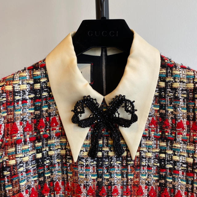 GUCCI ツイードワンピース リボンディテール 新年の贈り物 www.toyotec.com