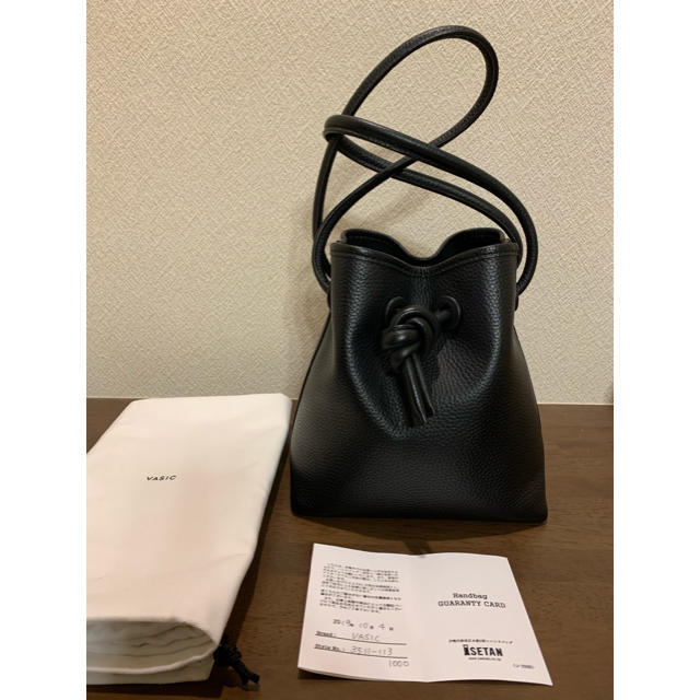 VASIC / BOND MINI 黒　黒ステッチ レディースのバッグ(ハンドバッグ)の商品写真