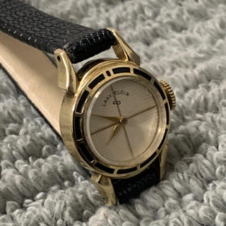 Elgin エルジン レディース アンティーク時計 14K GF 美品 手巻き