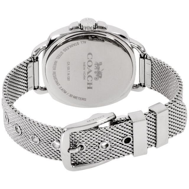 2年保証 新品 コーチ COACH 腕時計 TATUM 14502635ホワイトシルバー素材ケース