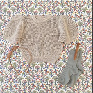 キャラメルベビー&チャイルド(Caramel baby&child )のsoor ploom Mimi Knit Top, Milkweed 2-3y(ニット)