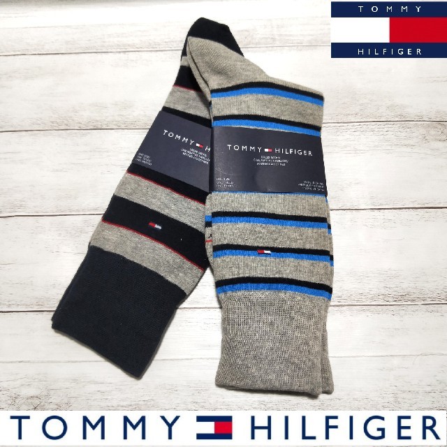 TOMMY HILFIGER(トミーヒルフィガー)の欧米限定品 新品未使用 定価$19.0 TOMMY HILFIGER メンズ靴下 メンズのレッグウェア(ソックス)の商品写真