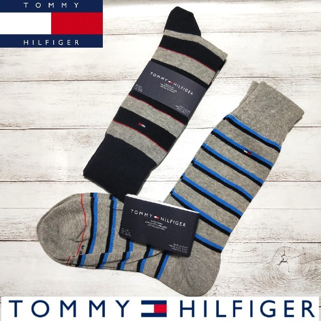 TOMMY HILFIGER(トミーヒルフィガー)の欧米限定品 新品未使用 定価$19.0 TOMMY HILFIGER メンズ靴下 メンズのレッグウェア(ソックス)の商品写真