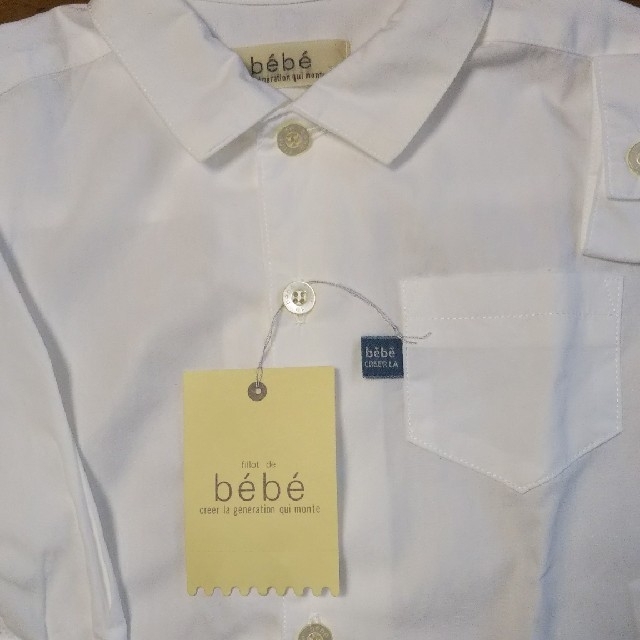 BeBe(ベベ)の【新古品】bebe長袖シャツ キッズ/ベビー/マタニティのキッズ服男の子用(90cm~)(Tシャツ/カットソー)の商品写真