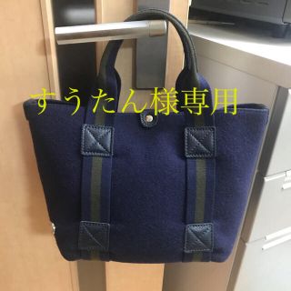 シップスフォーウィメン(SHIPS for women)の最終値下げ❗️ BONFANTI 2WAY ウールフェルトトート　ネイビー(トートバッグ)