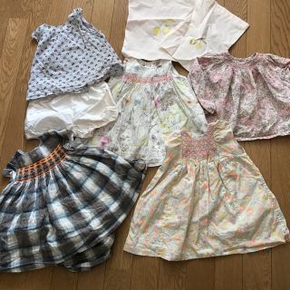 ボンポワン(Bonpoint)のボンポワン　1歳　春夏服　スモッキング　リバティ(ワンピース)