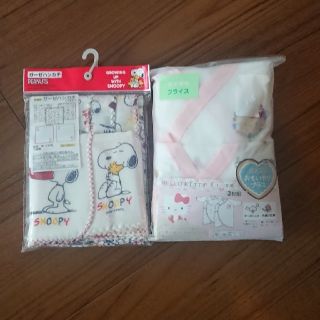 スヌーピー(SNOOPY)のガーゼハンカチ コンビ肌着 セット おまけ付(肌着/下着)