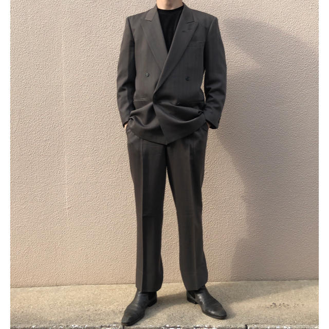 JOHN LAWRENCE SULLIVAN(ジョンローレンスサリバン)のセットアップ ダブル グリーン メンズのスーツ(セットアップ)の商品写真