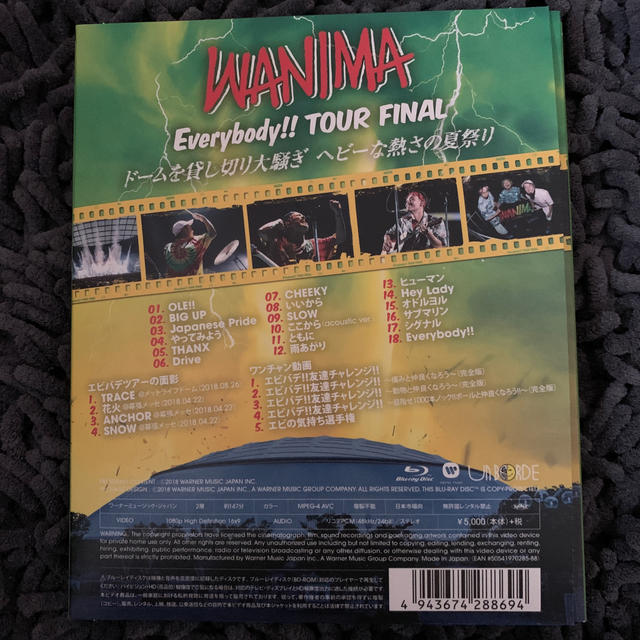 WANIMA - WANIMA LIVE Blu-ray DVDの通販 by とまと｜ワニマならラクマ