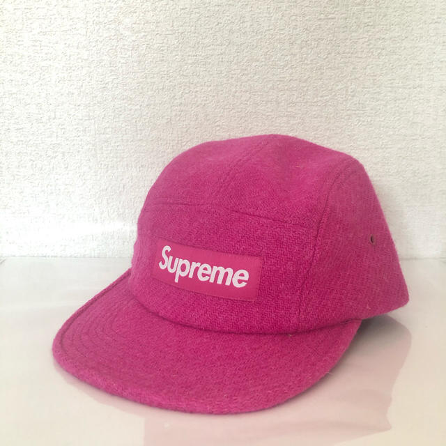 supreme wool camp cap ハリスツイード　2017fw