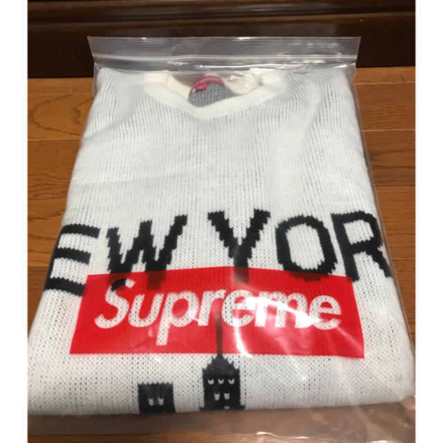 Supreme New York Sweater 白 M 本日のみ特価　先着順トップス