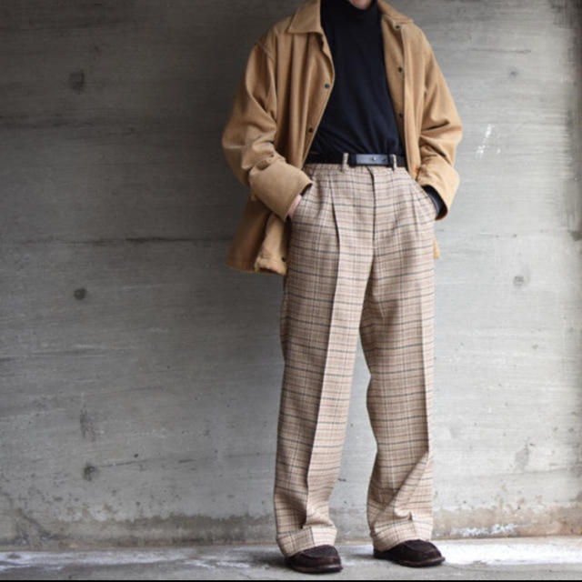 AURALEE オーラリー A9SP06LS LINEN SILK SUMMER TWEED SLACKS リネン シルク サマーツイード スラックス ブラック系 1【新古品】【未使用】