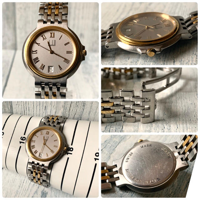 Dunhill(ダンヒル)の【動作OK】dunhill ダンヒル 腕時計 エリート 2ロウ メンズ ゴールド メンズの時計(腕時計(アナログ))の商品写真