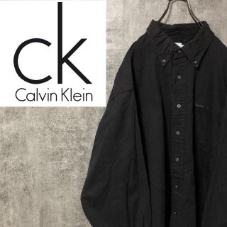 カルバンクライン(Calvin Klein)の【りた様専用☆】カルバンクラインジーンズ☆ロゴタグ刺繍ロゴBDビッグチノシャツ(シャツ)