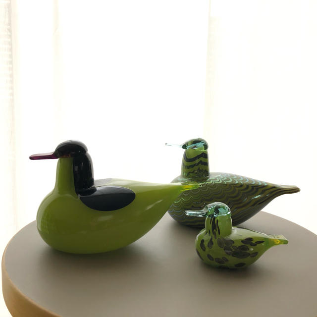 iittala(イッタラ)の*売約済み* Common Teal 親子 3羽 Oiva Toikka インテリア/住まい/日用品のインテリア小物(置物)の商品写真