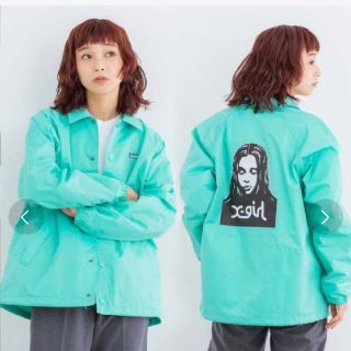 エックスガール(X-girl)の新品未使用　X-girl　FACE COACH JACKE　size１(ナイロンジャケット)