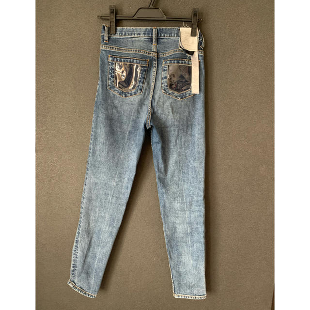 Ameri★CLEAR POCKET SKINNY DENIM★25インチ