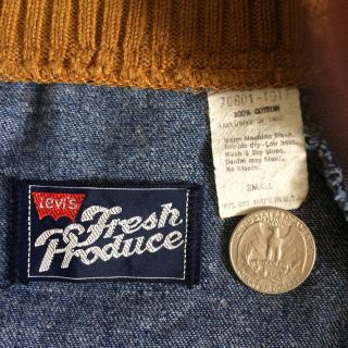 値下リーバイスLEVIS fresh produce 人参タグ デニムジャケット