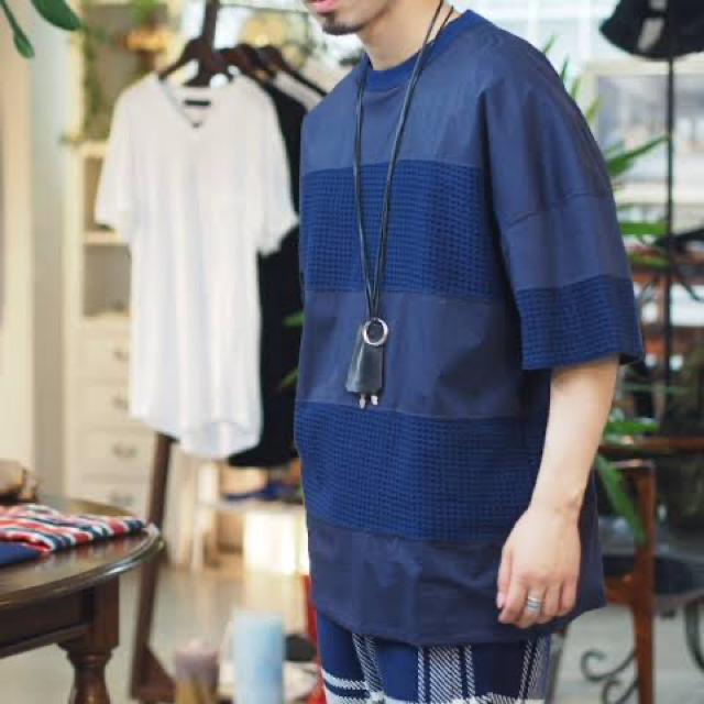 STUDIOUS(ステュディオス)のName. coating cotton border wide tee 超美品 メンズのトップス(Tシャツ/カットソー(半袖/袖なし))の商品写真