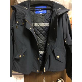 バーバリーブルーレーベル(BURBERRY BLUE LABEL)の新品試着のみ　ブルーレーベルクレストブリッジ　ネイビーショートブルゾン38(ブルゾン)