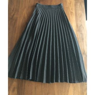 ザラ(ZARA)の【used】ZARA ドット　プリーツ　ロングスカート  XSサイズ(ロングスカート)