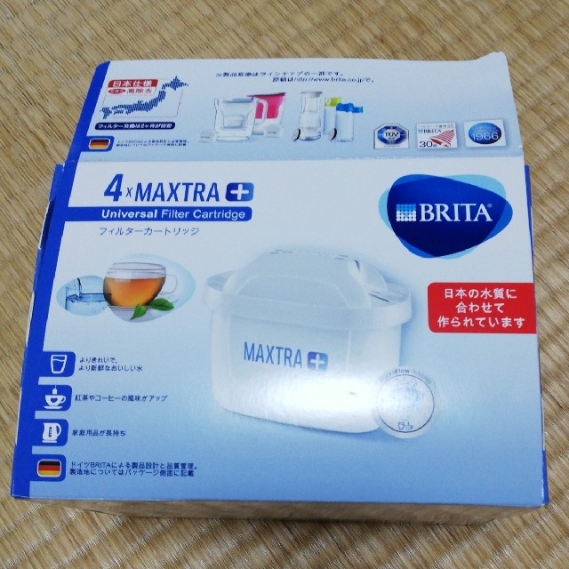 Britax(ブリタックス)のブリタ 浄水 ポット カートリッジ マクストラ プラス 4個セット 日本仕様 インテリア/住まい/日用品のキッチン/食器(浄水機)の商品写真