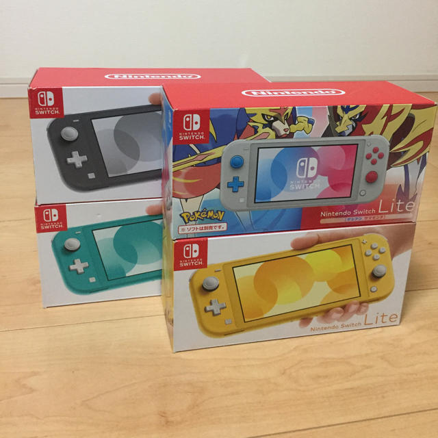 Nintendo Switch - 【新品未開封】任天堂 Switch Lite 4色セット 購入印なし