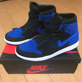 ナイキ(NIKE)のNIKE AIRJORDAN1 HIGH FLYKNIT ROYAL25.5cm(スニーカー)