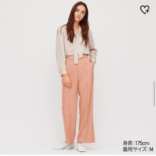 UNIQLO(ユニクロ)のハイウエストワイドパンツ レディースのパンツ(カジュアルパンツ)の商品写真