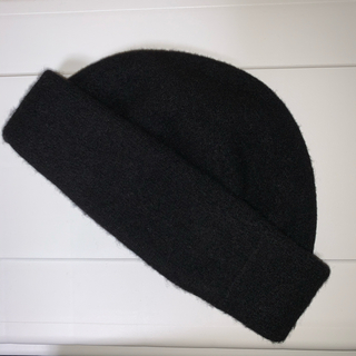 コモリ(COMOLI)のkopka コプカ beanie ビーニー knit cap ニット帽 ブラック(ニット帽/ビーニー)