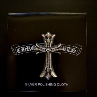 クロムハーツ(Chrome Hearts)の【正規品】クロムハーツ　ダブルCHクロス スモール パヴェダイヤ(ネックレス)