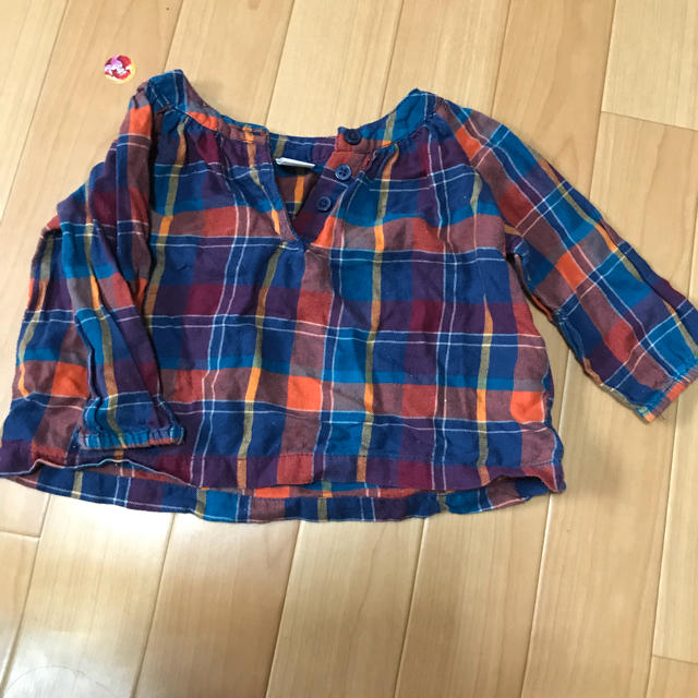 Old Navy(オールドネイビー)のなる様専用チェックチュニック キッズ/ベビー/マタニティのキッズ服女の子用(90cm~)(Tシャツ/カットソー)の商品写真