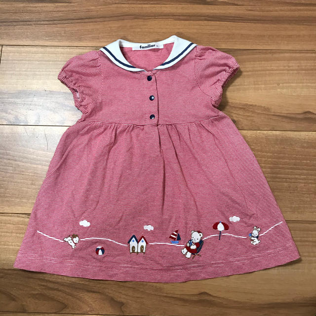 familiar(ファミリア)のファミリア　ベビーワンピース　70cm キッズ/ベビー/マタニティのベビー服(~85cm)(ワンピース)の商品写真