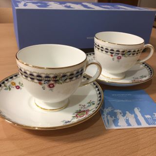 ウェッジウッド(WEDGWOOD)のWEDGWOOD カップ&ソーサー2客セット【新品、未使用】(グラス/カップ)