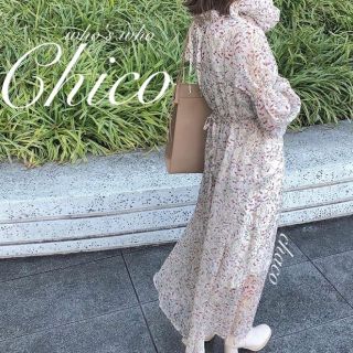 フーズフーチコ(who's who Chico)の2020ss🐝¥7590【Chico】花柄キャンディースリーブワンピース(ロングワンピース/マキシワンピース)