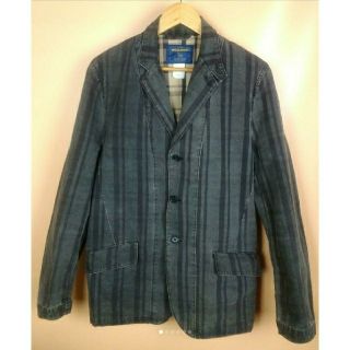 ウールリッチ(WOOLRICH)のWOOLRICH　状態良好　デニムジャケット　ストライプ　テーラード　上質　春(Gジャン/デニムジャケット)