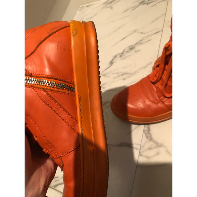 Rick Owens(リックオウエンス)のrickowens  リックオウエンス  geobasket orange メンズの靴/シューズ(スニーカー)の商品写真